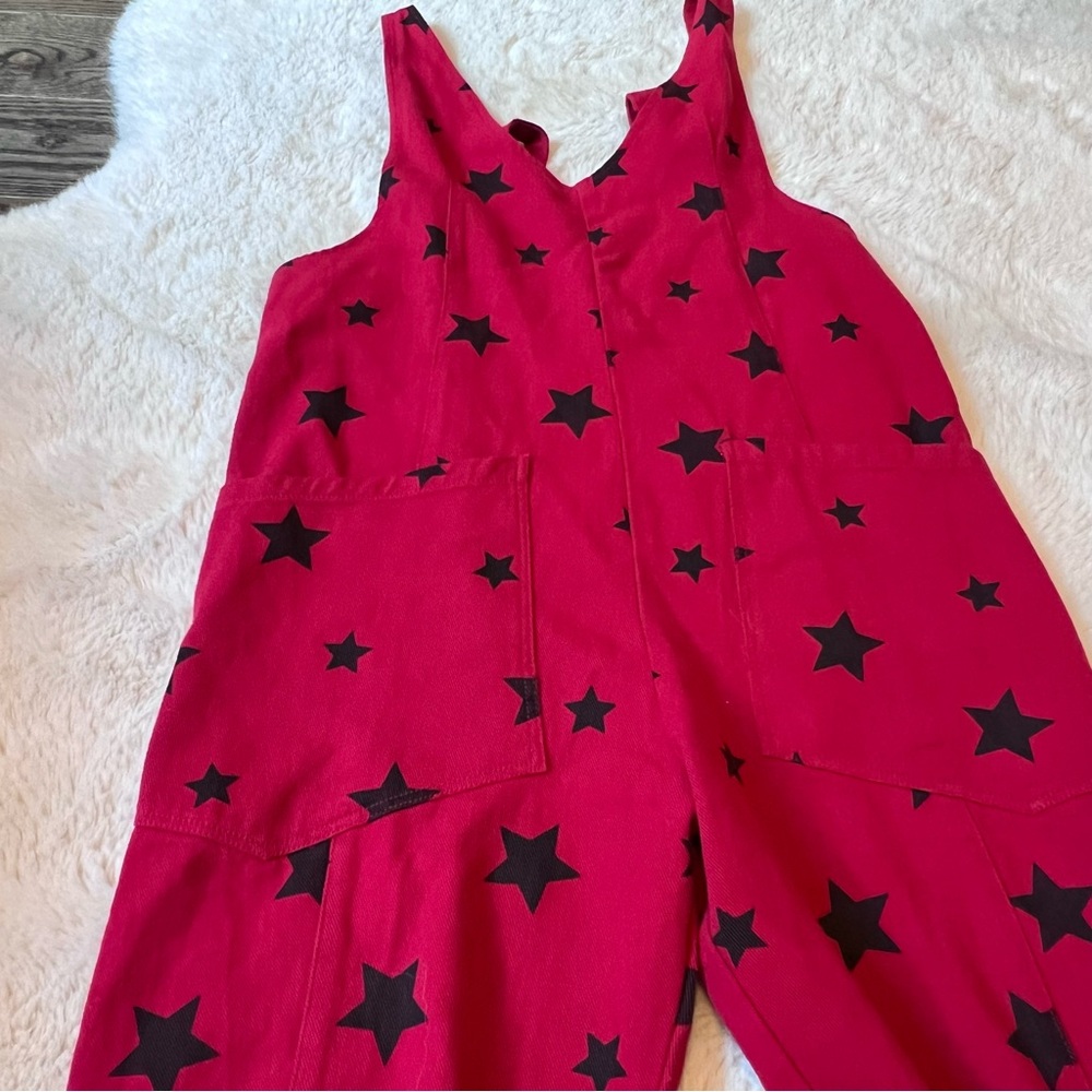 Red Star Jumpsuit with Pockets!
